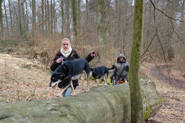 Tine mit Sam und Momo