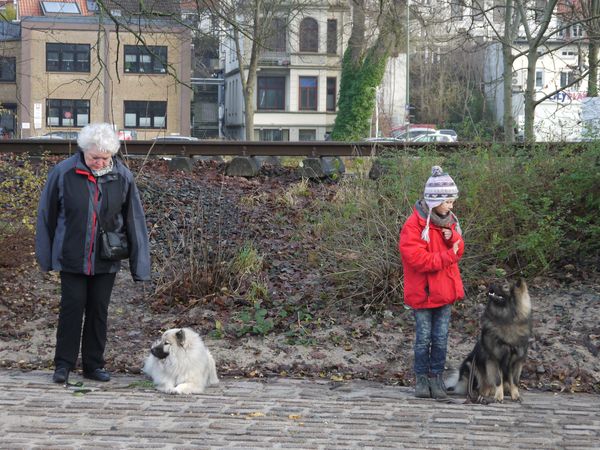 Irene mit Yelly und Hanna mit Tajo