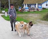 Jürgen mit Baldo und Athos