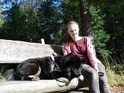 Finnja genießt die Sonne