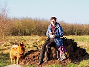 Stella und ich im Langenberger Forst 