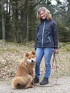 Süß gucken und Frauchen zum Lachen bringen!